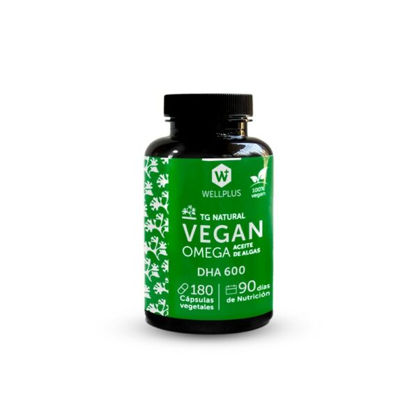 WellPLus omega 3 vegano dha 600 180 capsulas 64710wellplus